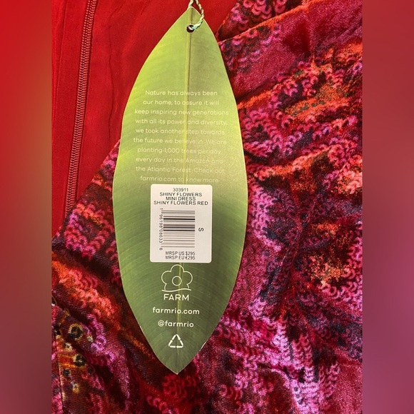 Farm Rio /Floral-print velvet mini dress ⭐️ Host Pick⭐️ - Picture 6 of 6